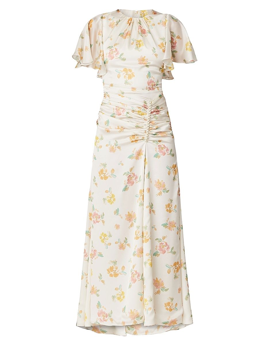 Shoshanna Women's Prisma Floral Maxi Dress - Ivory Multi - Size 0