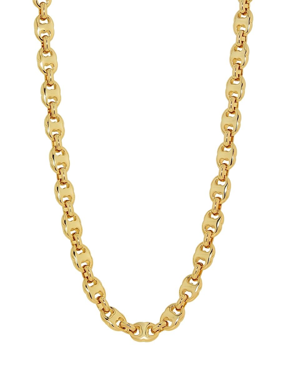Women's Gemini 18K-Gold-Plated Chain Necklace - Light Brass