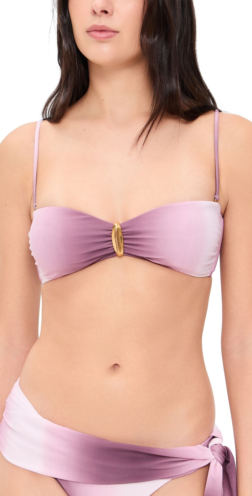 ViX Paula Hermanny Nebula Elsie Bandeau Bikini Top Multi XL