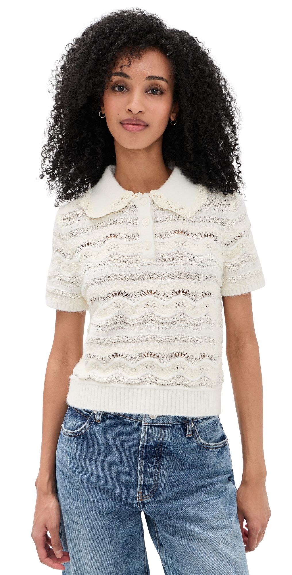 Line & Dot Risi Sweater Ivory L