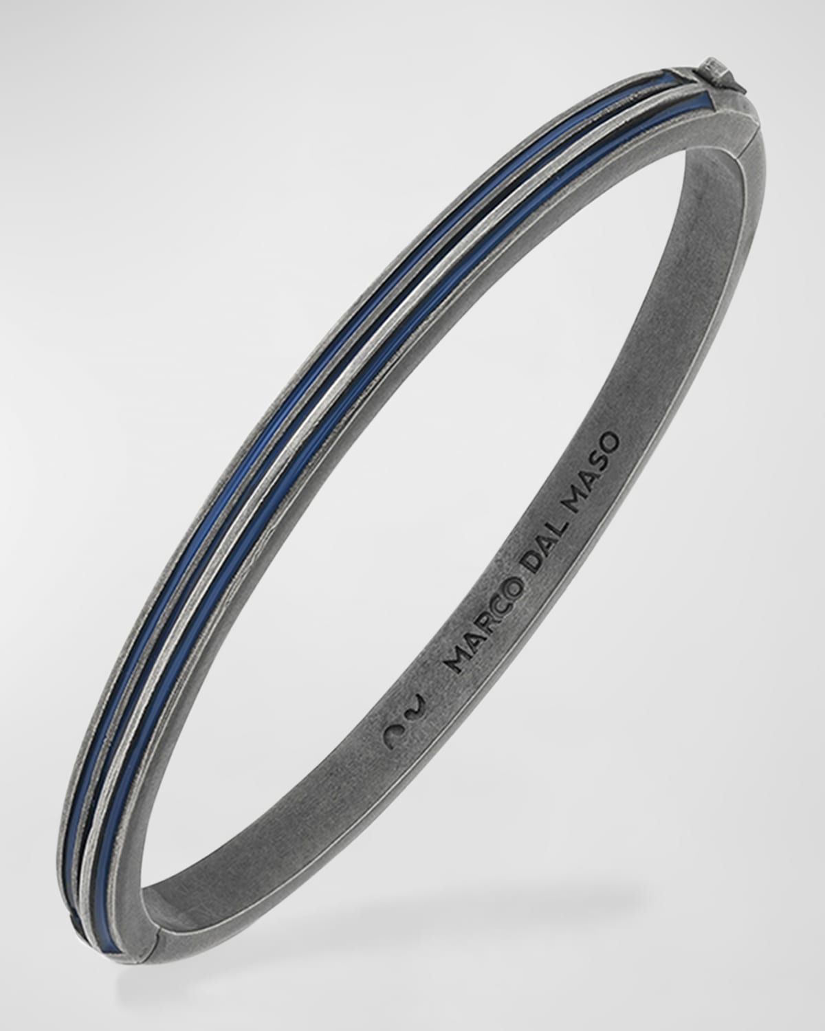 Men & apos;s Acies Thin Bangle Bracelet, Silver