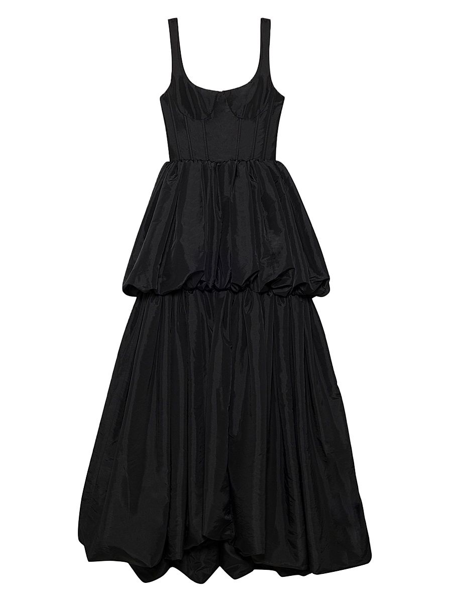 Women's Tabitha Tiered High-Low Bubble Gown - Black - Size 14