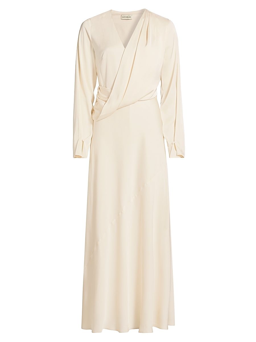 Women's Yuri Twist-Detailed Maxi Dress - Ivory - Size 6