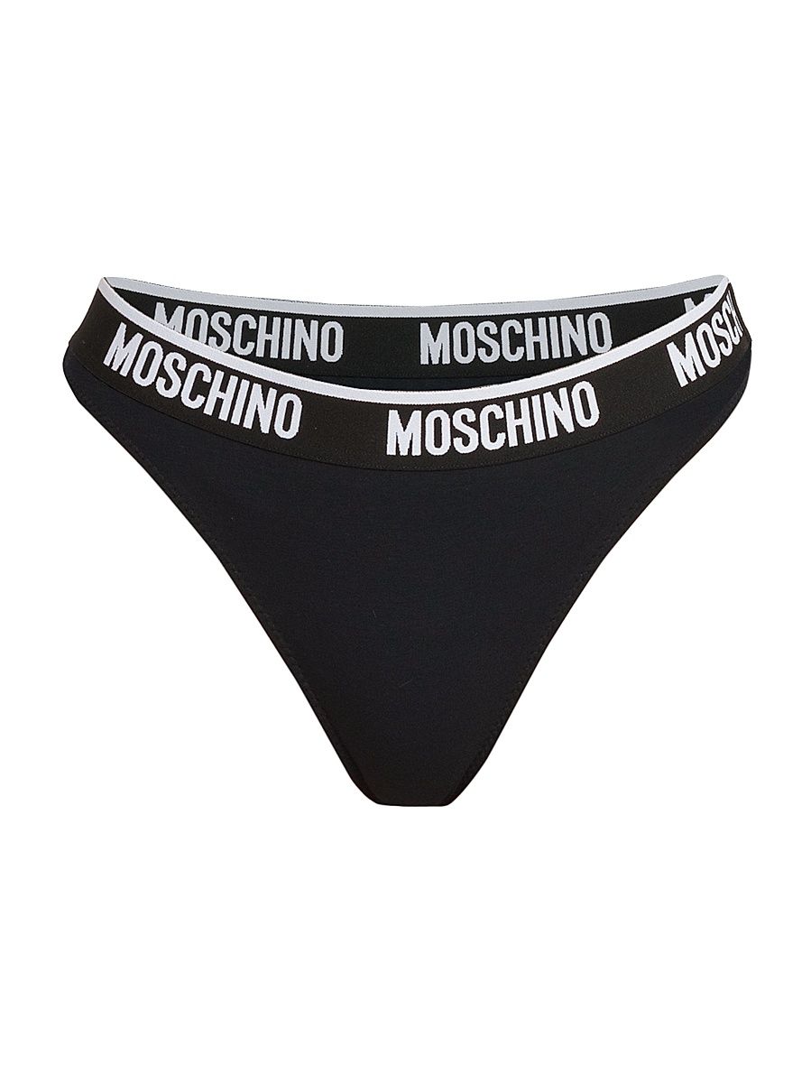 Women's Log Banded Thong - Black - Size XL