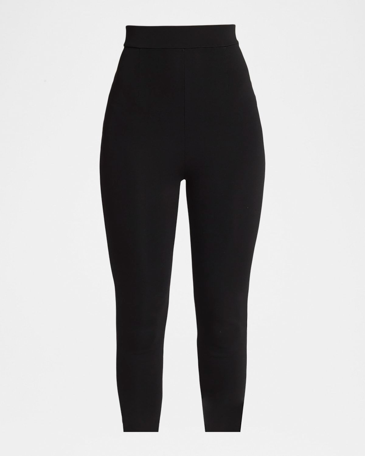 Zipped Jersey Stirrup Leggings