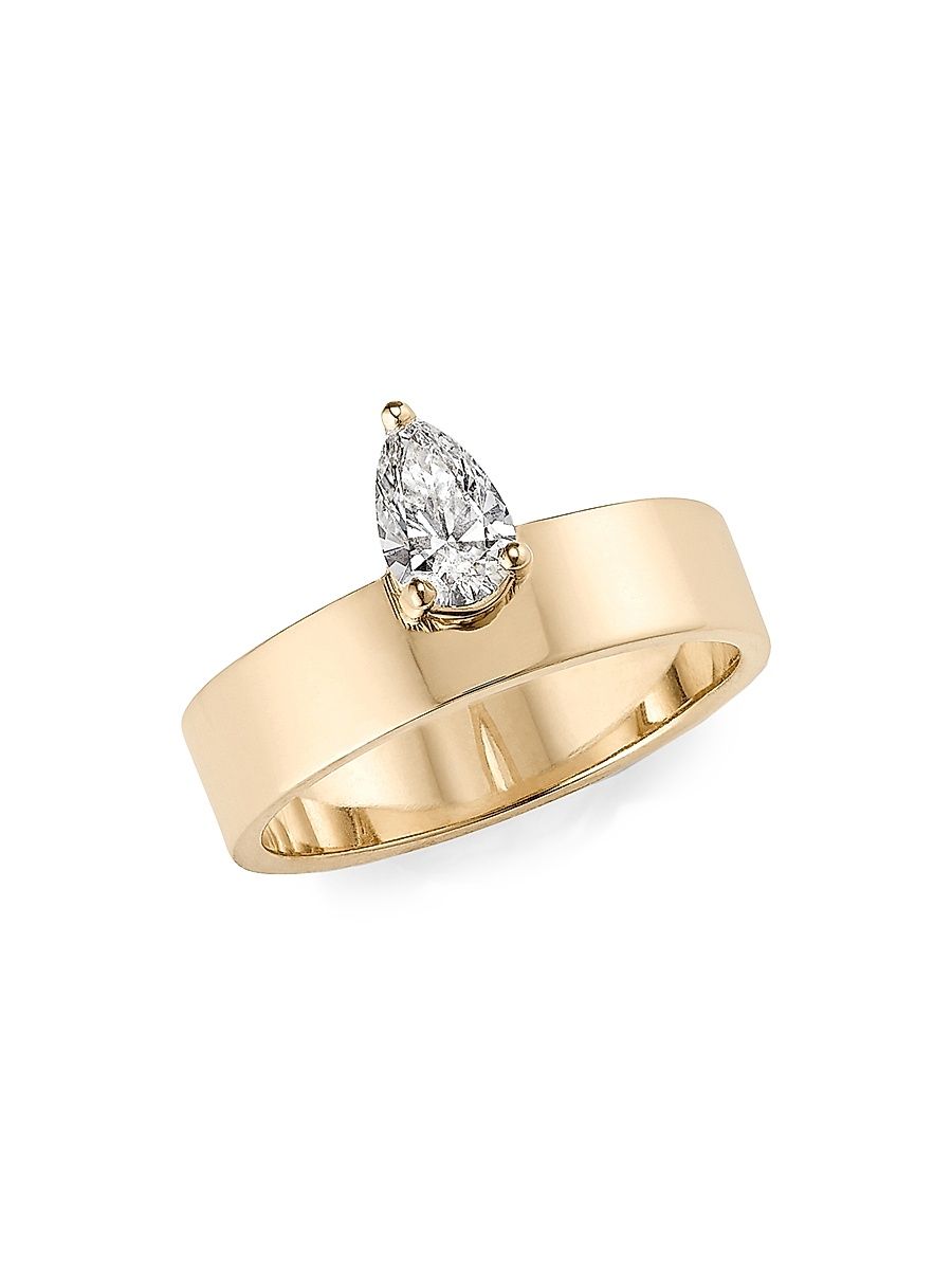 Women's Mega 14K Yellow Gold & 0.5 TCW Diamond Ring - Yellow Gold - Size 7