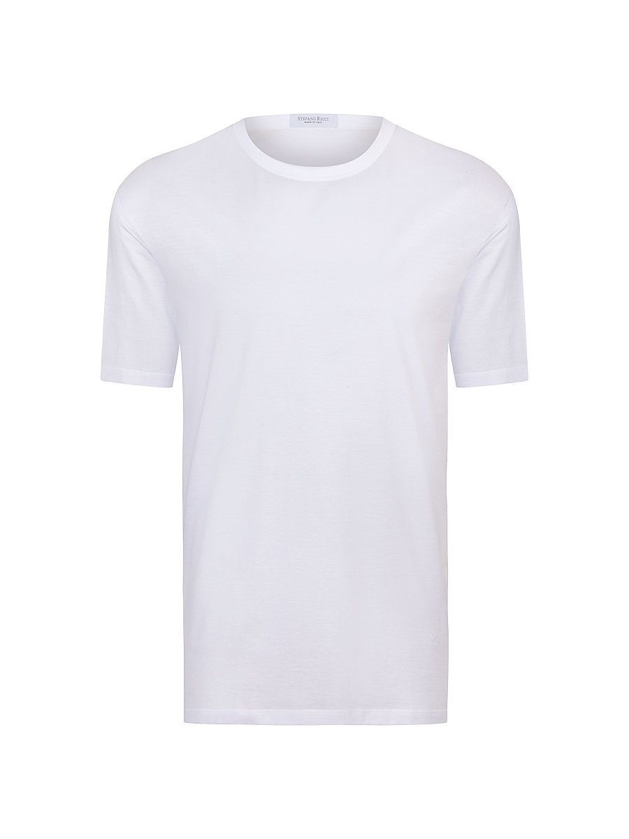 Men's Solid Cotton Crewneck T-Shirt - Traffic White - Size XS