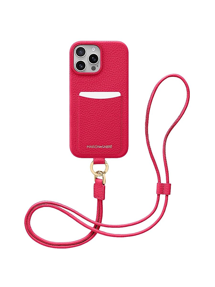 Maison de Sabre Sling Phone Case (iPhone 16 Pro Max) - Shibuya Fuchsia