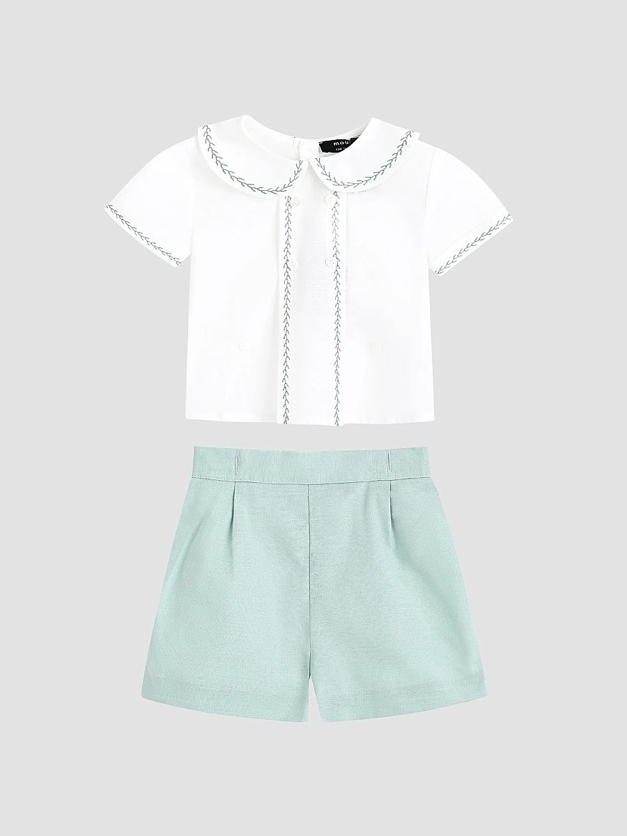 Baby Girl's & Little Girl's Short Outfit Set - Light Green - Size 36 Months