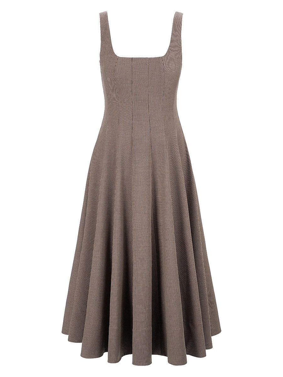 Women's Wells Houndstooth Midi-Dress - Houndstooth - Size 10