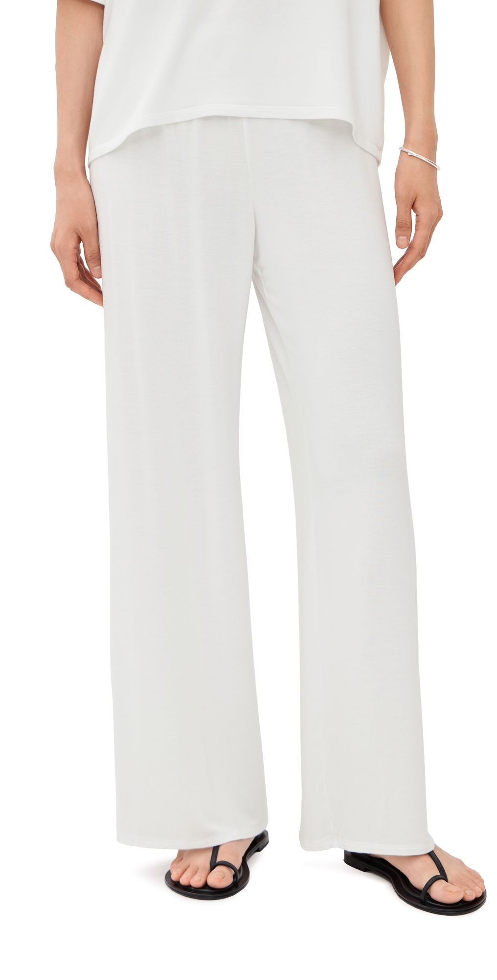 SPRWMN Wide Leg Easy Pants White S