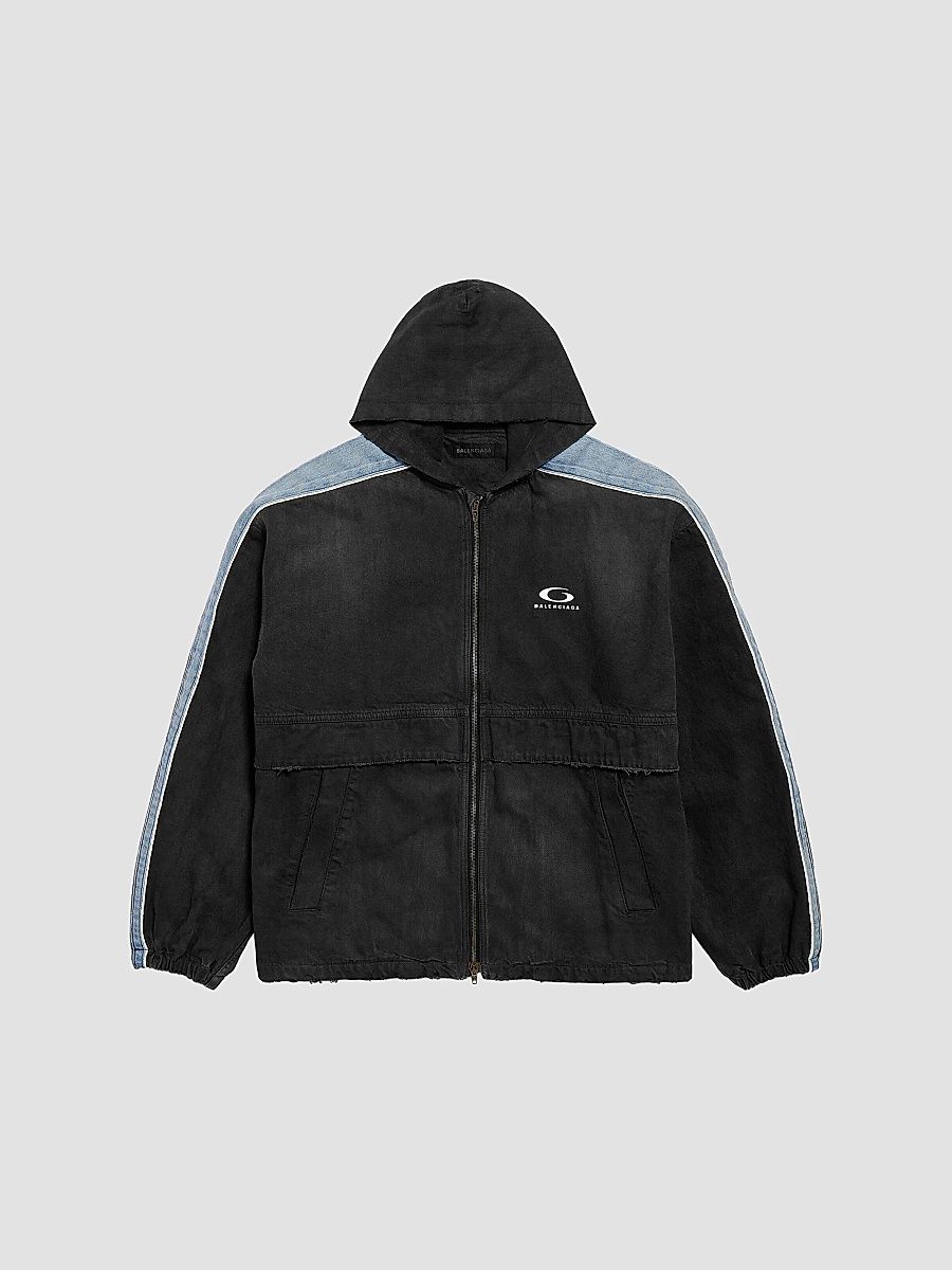 Balenciaga Men's Piping Detail Jacket - Black - Size Large