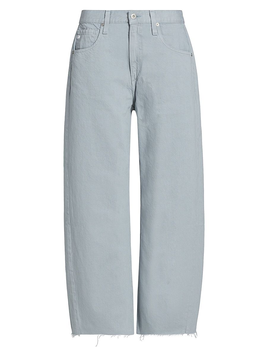 Women's Hattie Crop Barrel-Leg Jeans - Sea Fog - Size 30