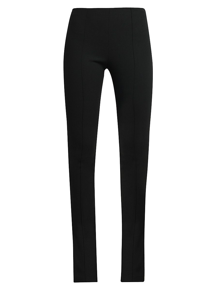 Women's Ambrogio Wool Slim Pants - Black - Size 8