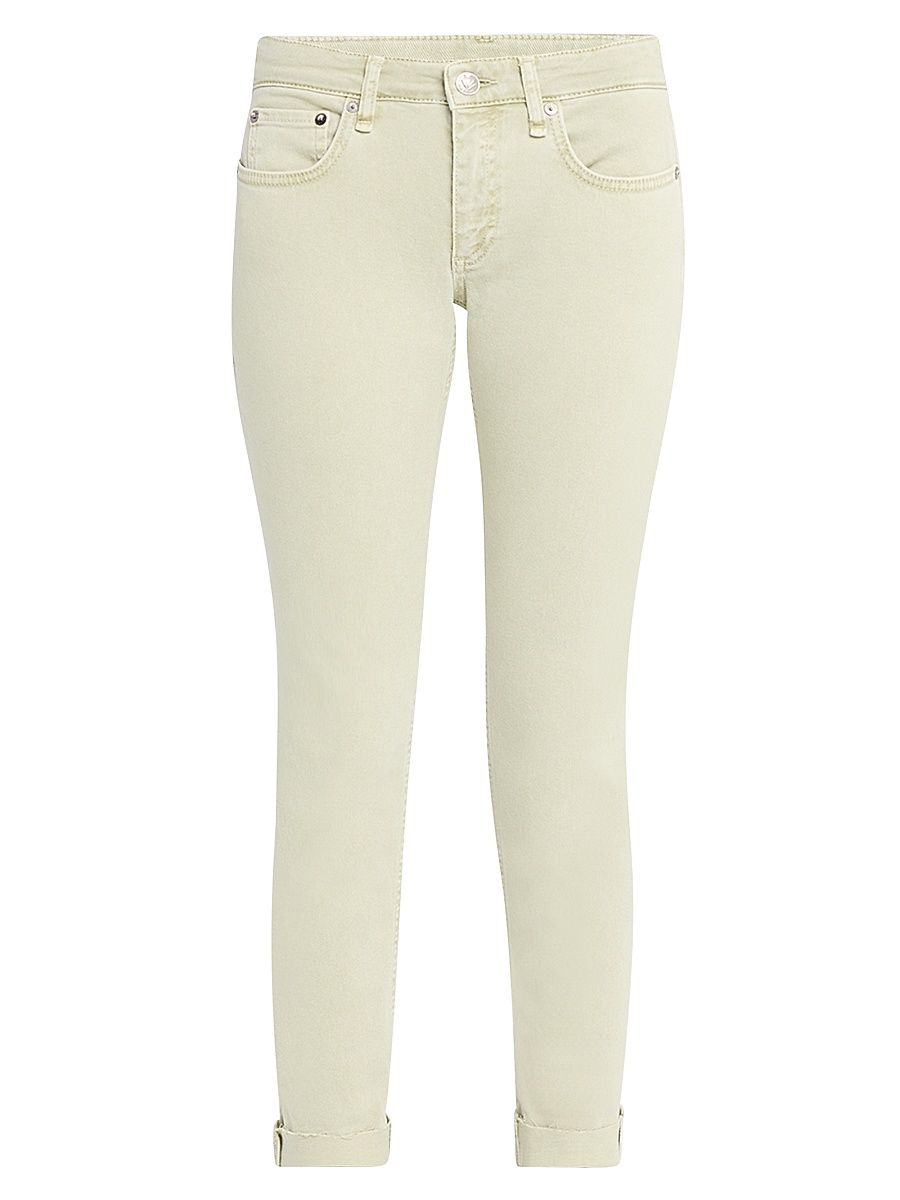 Women's Dre Stretch Low-Rise Skinny Jeans - Light Green - Size 32