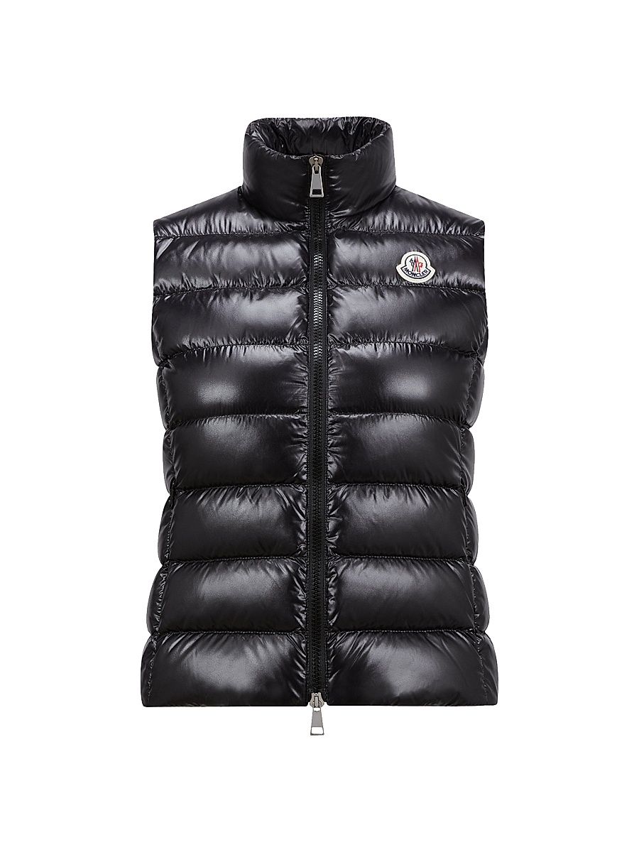 Women's Ghany Zip Up Down Vest - Black - Size XXL