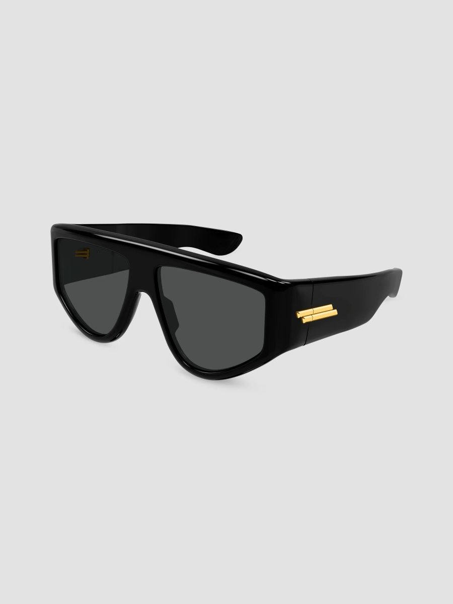 Bottega Veneta Men's Ribbon Bv1492S Ribbon Mask 59MM Shield Sunglasses - Black