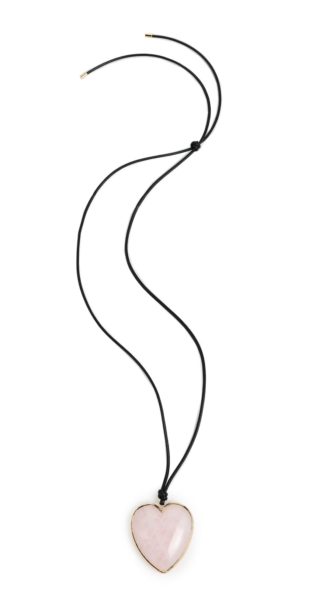 Jennifer Fisher Heart Pendant Necklace Rose Quartz One Size
