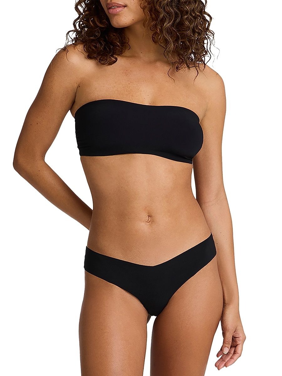 Women's Double Take Bandeau - Black - Size Medium