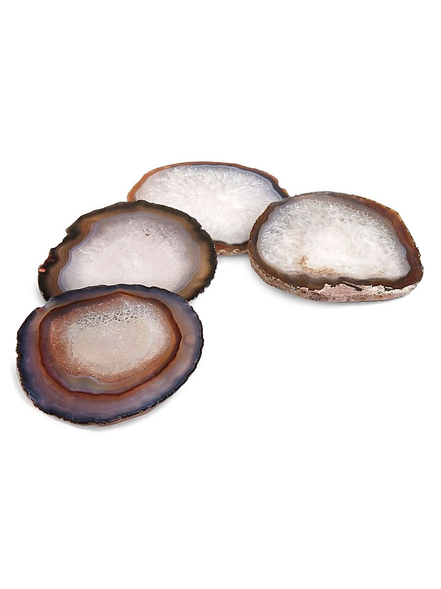Pedra Natural Agate 4-Piece Coasters Set