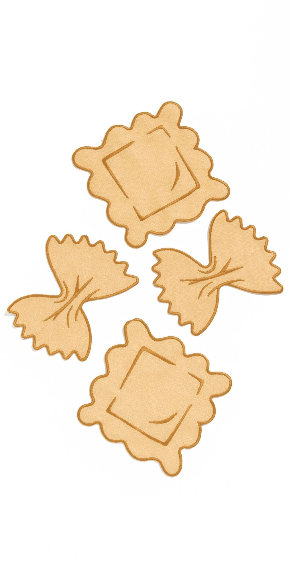 Piecework Puzzles Pasta Cocktail Napkins Blue One Size