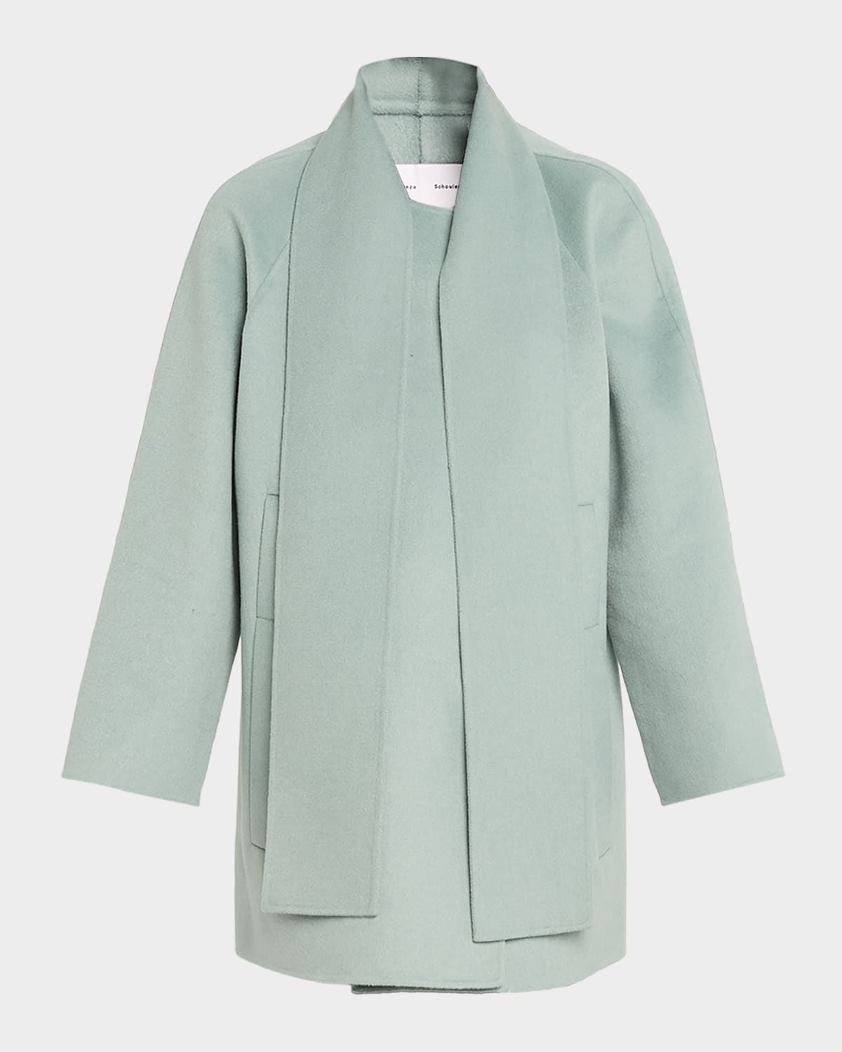 Brisa Wool-Cashmere Scarf Coat