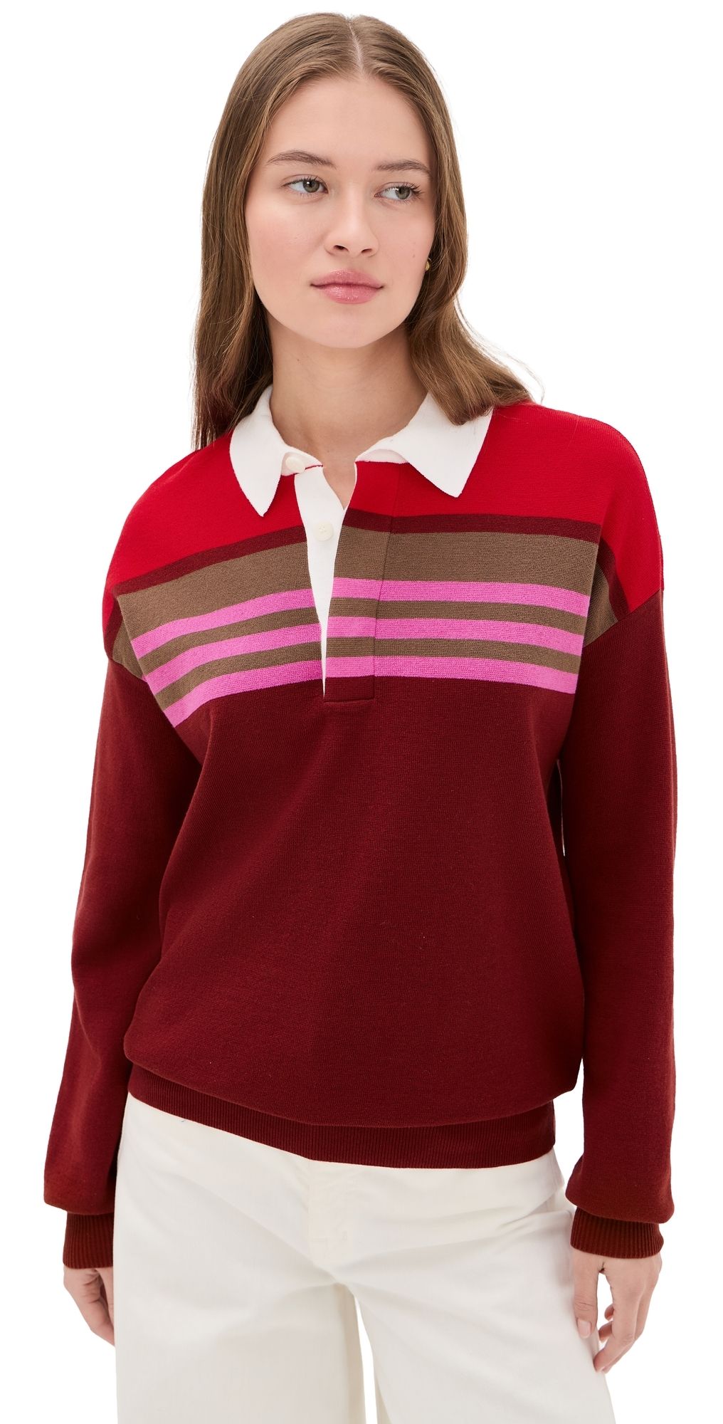 STAUD Sail Top Cardinal Multi Stripe S