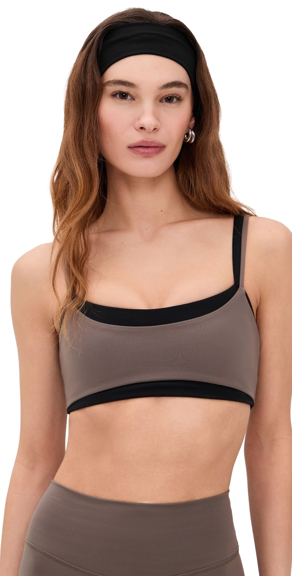 FORM Layered Bra Walnut/Black XS