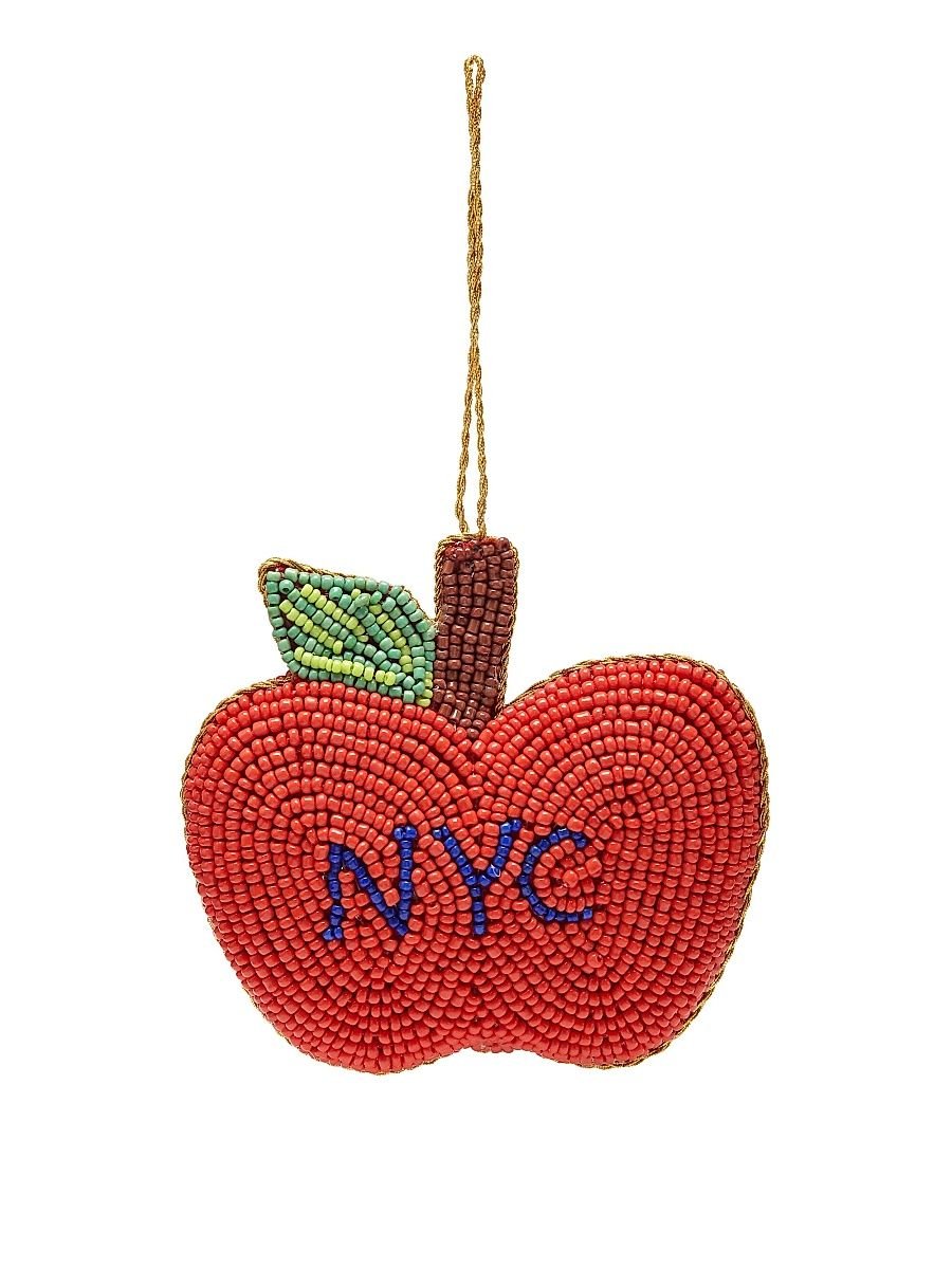NYC Beaded Apple Ornament