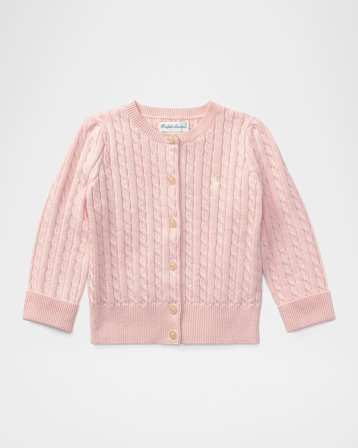 Cable Knit Cotton Cardigan, Size 3-12 Months