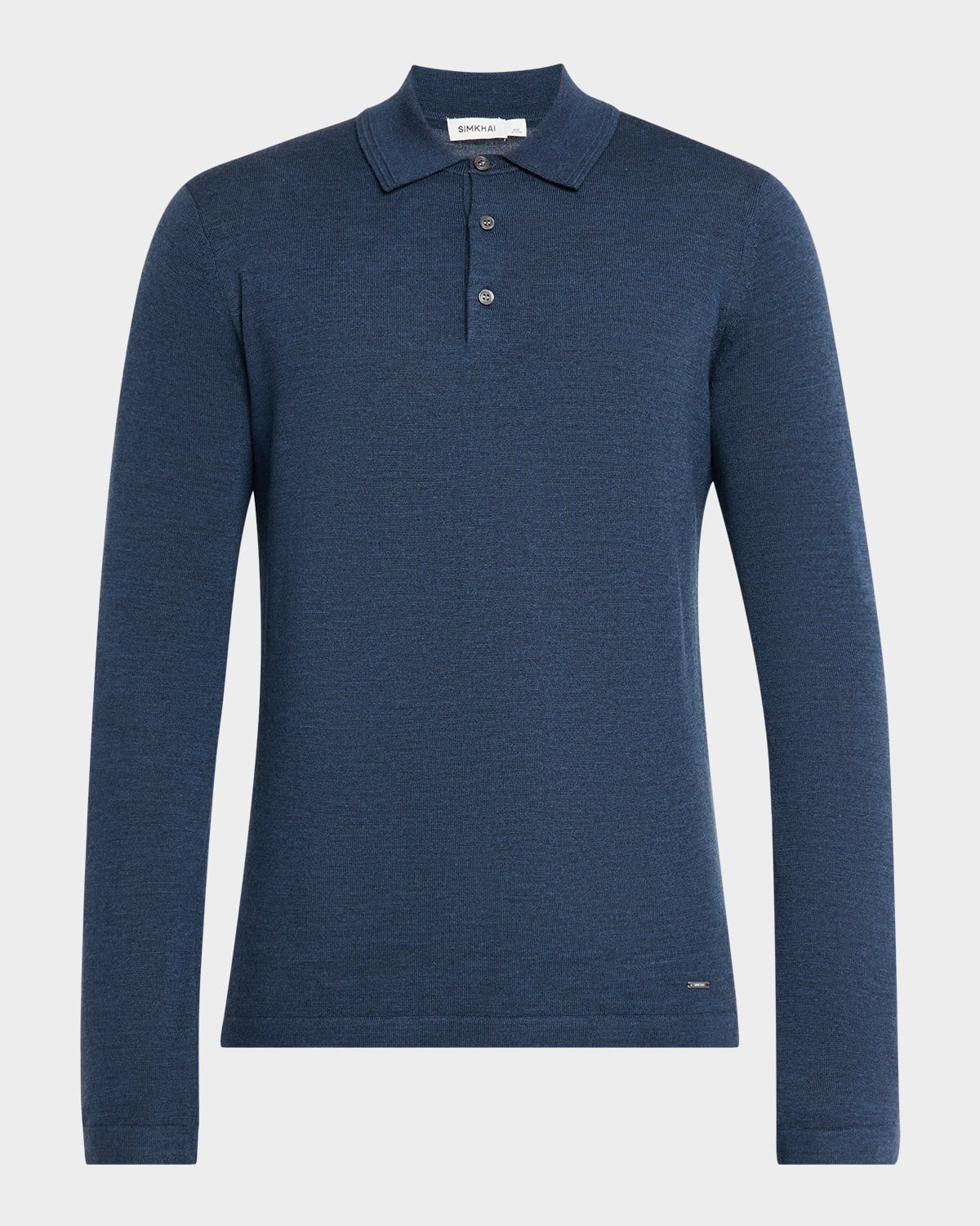 Men & apos;s Reynolds Wool Long-Sleeve Polo Shirt