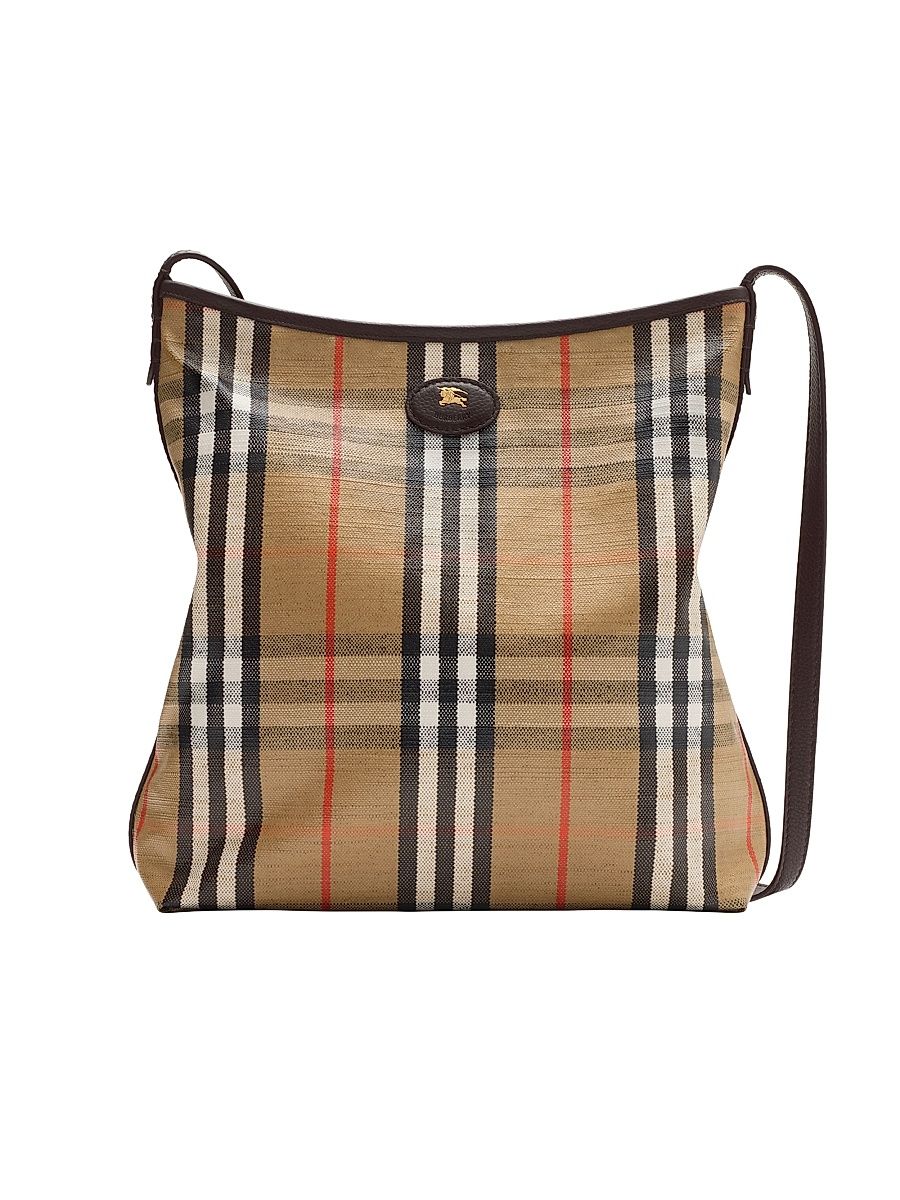 Women's Highlands Check Shoulder Bag - Mahogany