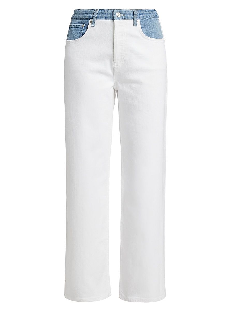 Women's Del Mar Stretch-Denim Straight Jeans - Skipper White - Size 30
