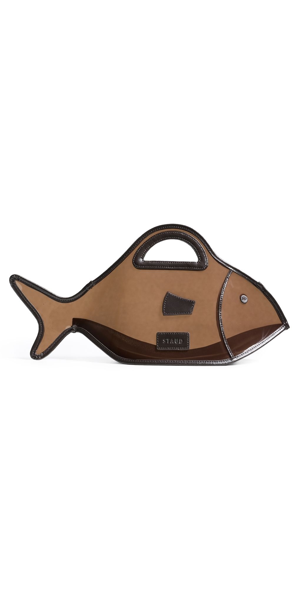STAUD Cleo Fish Tote Espresso One Size