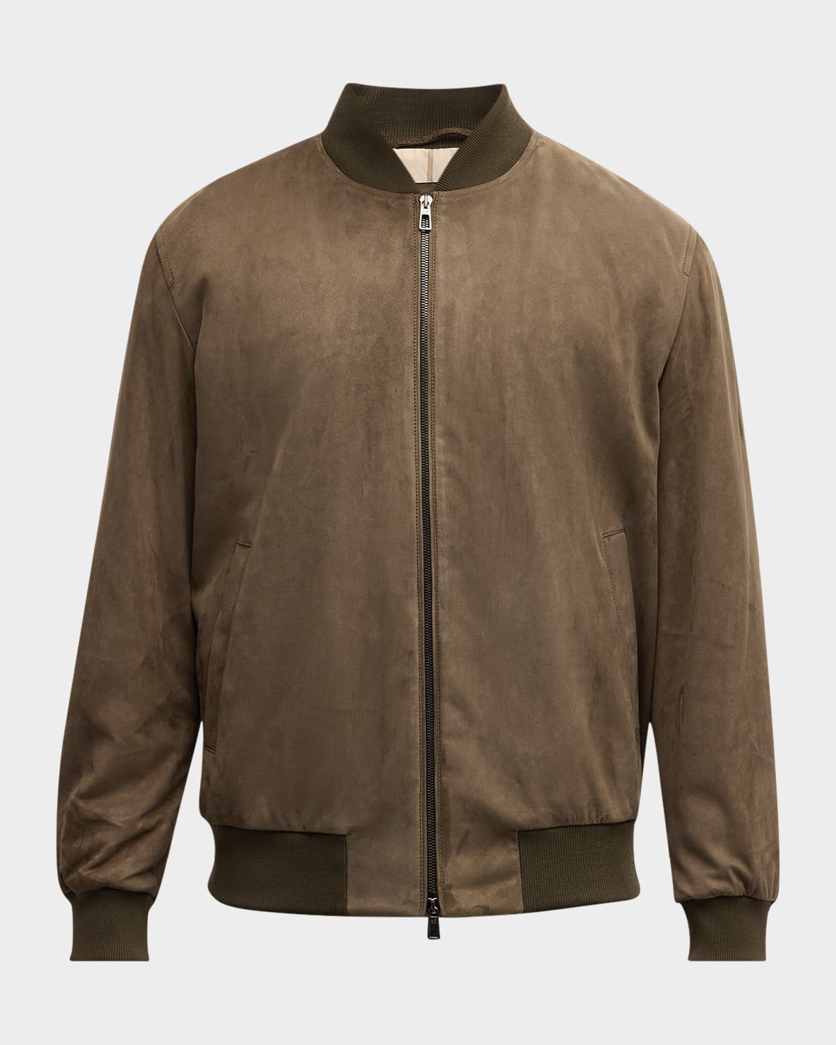 Men & apos;s Suede Bomber Jacket