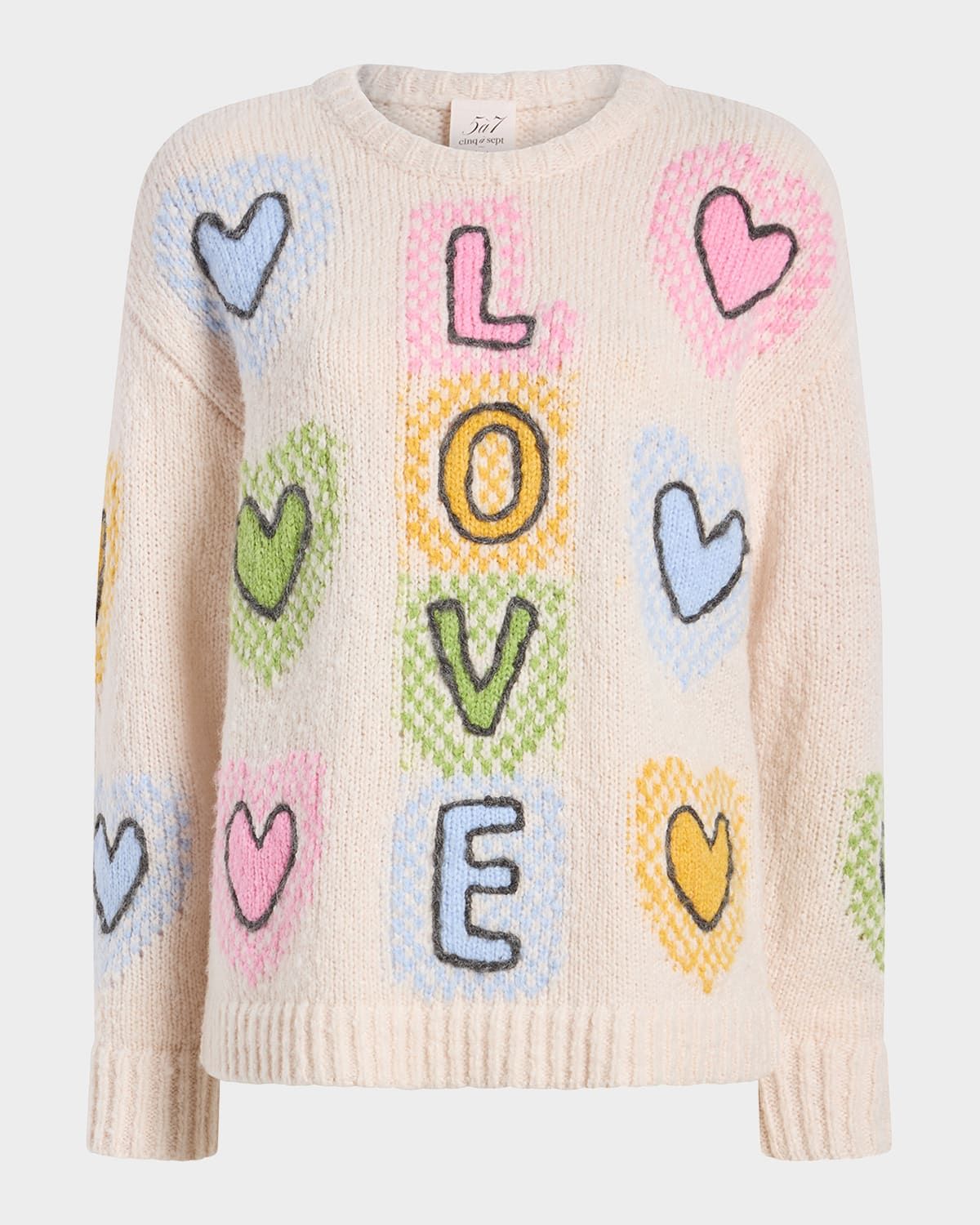 Crewneck Love Knit Sweater
