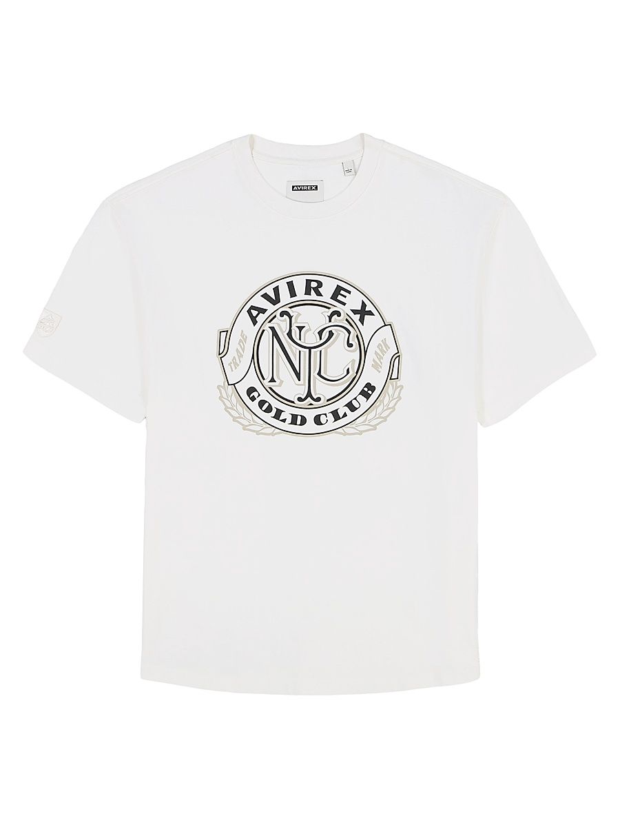 Men's Gold Club Cotton Jersey T-Shirt - Snow White - Size XL