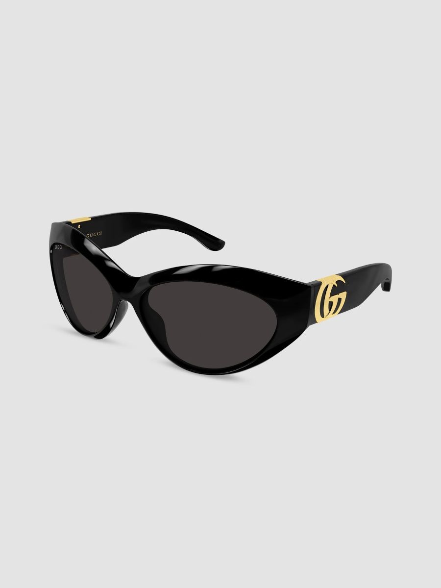 Gucci Women's Double G Gg2269S Cat Eye Acetate Sunglasses - Black