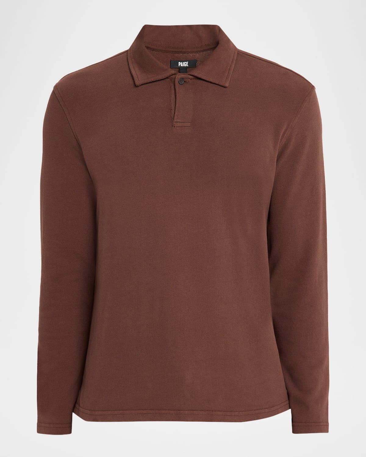Men & apos;s Hammond Sueded Jersey Long-Sleeve Polo Shirt