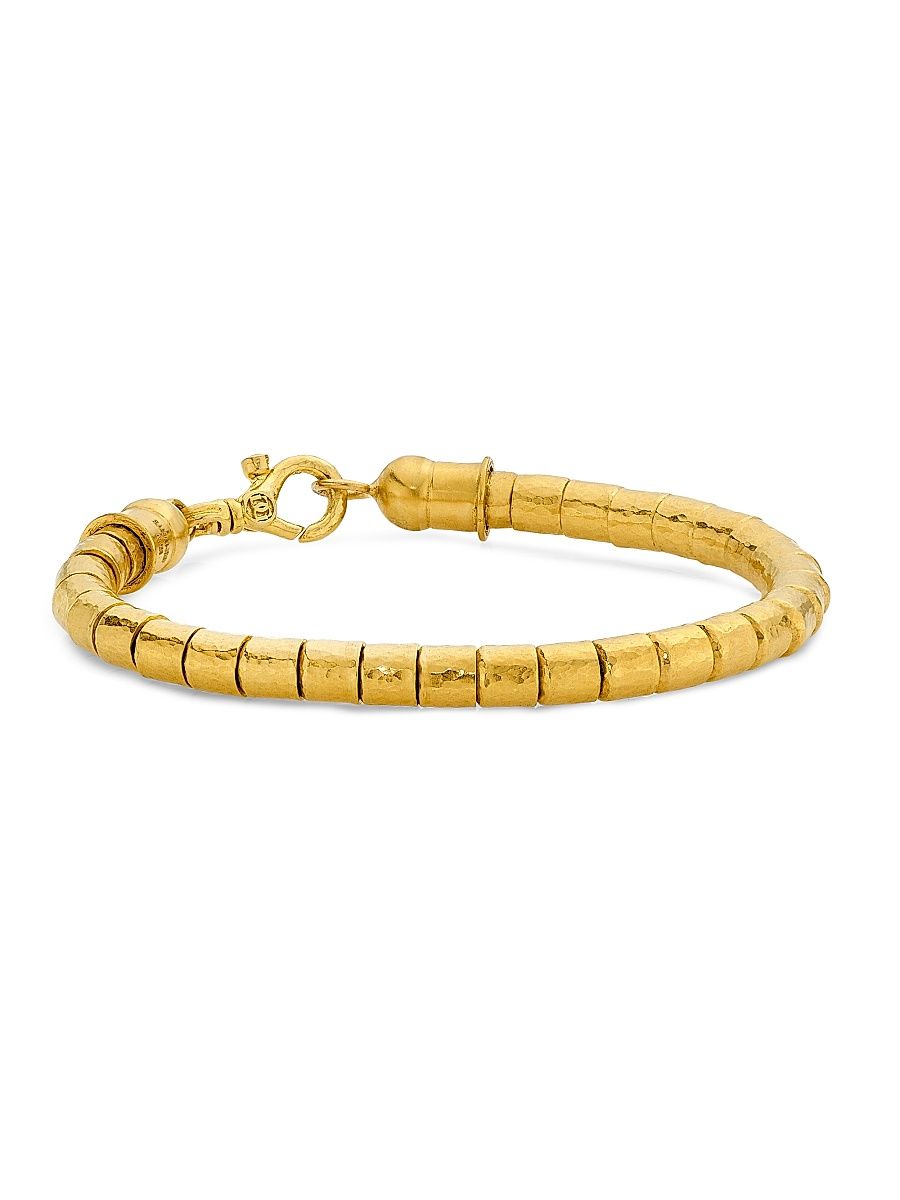 Women's Vertigo 24K Gold & 0.032 TCW Diamond Single-Strand Beaded Bracelet - Yellow Gold