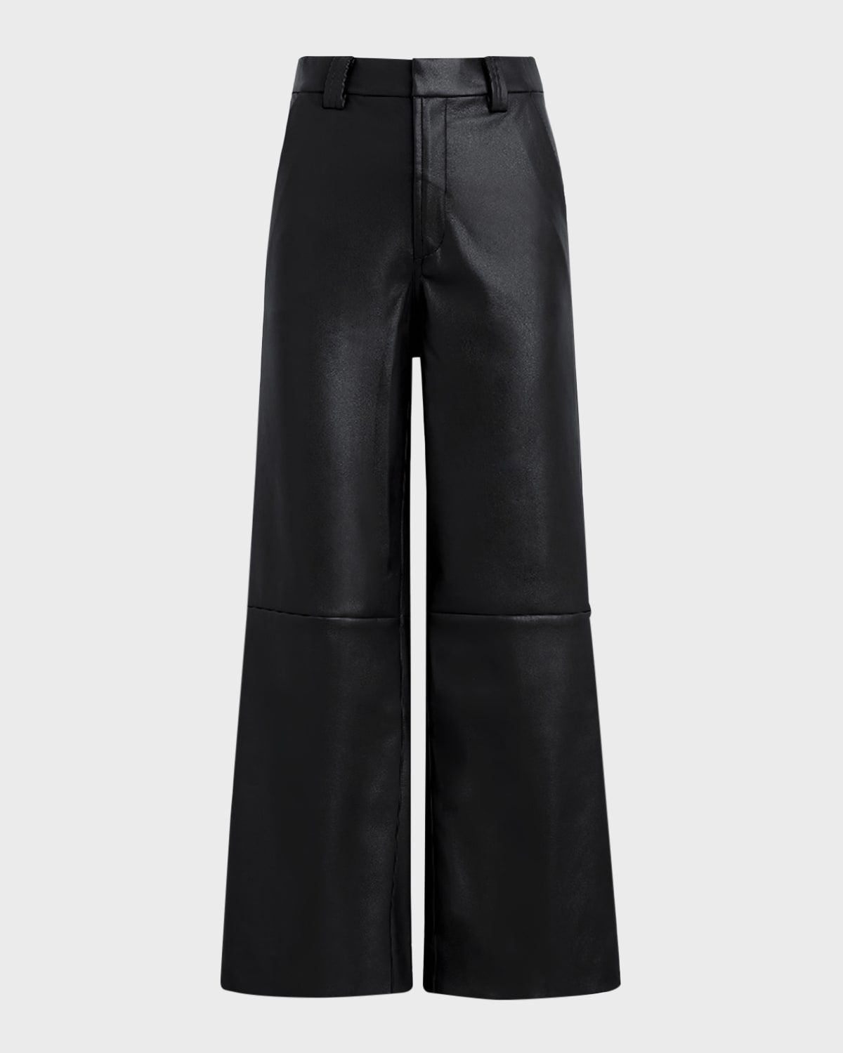 The Mia Vegan Leather Crop Trousers