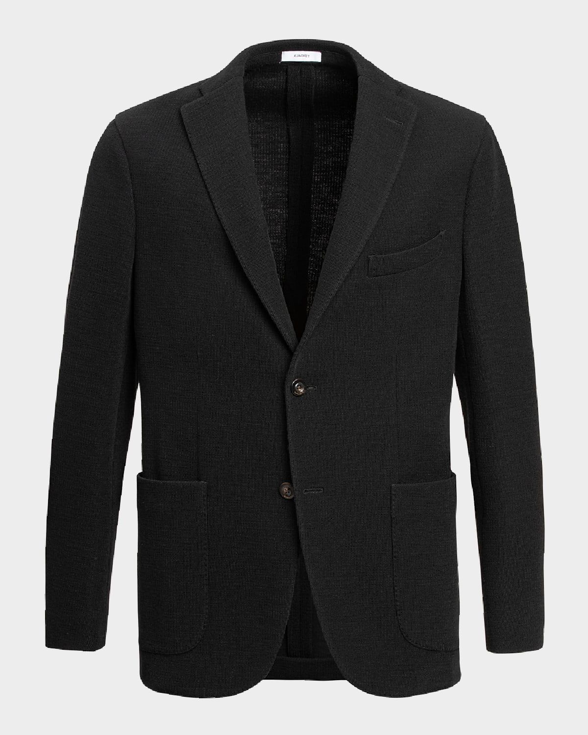 Men & apos;s Solid Knit Blazer