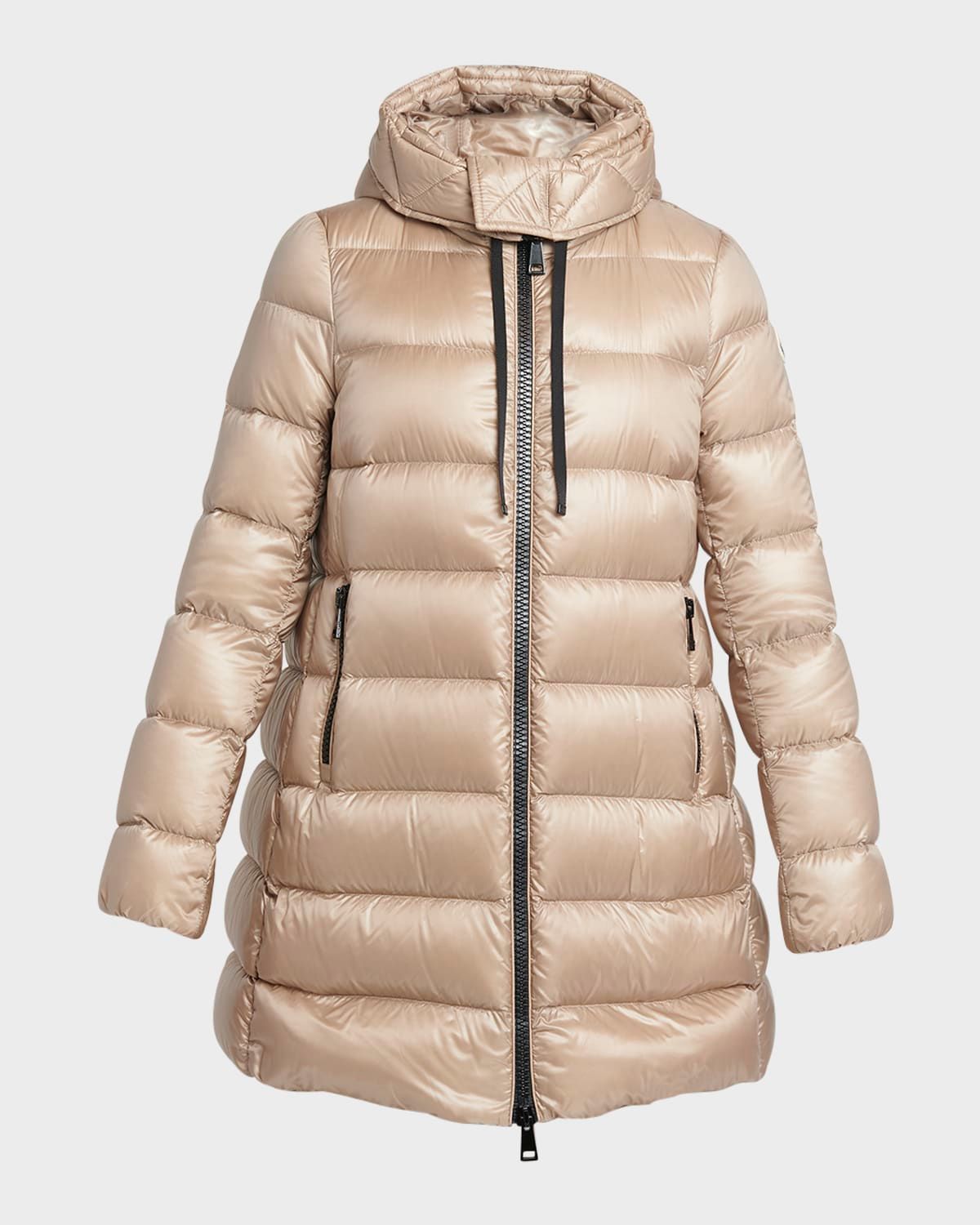 Suyen Down Quilted Nylon Hooded Parka