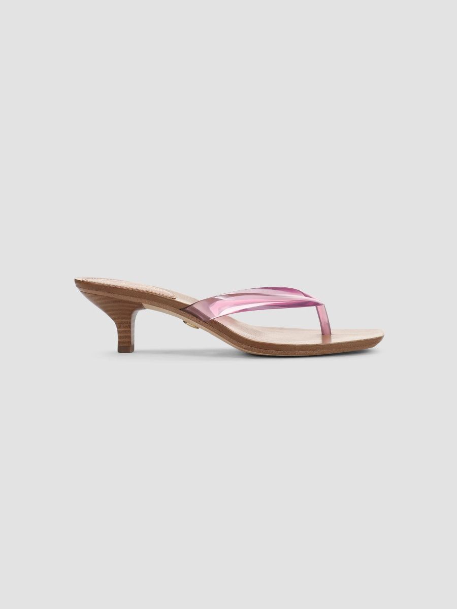 Veronica Beard Women's Clea Jelly 45MM Slip-On Sandals - Petal Pink - Size 6
