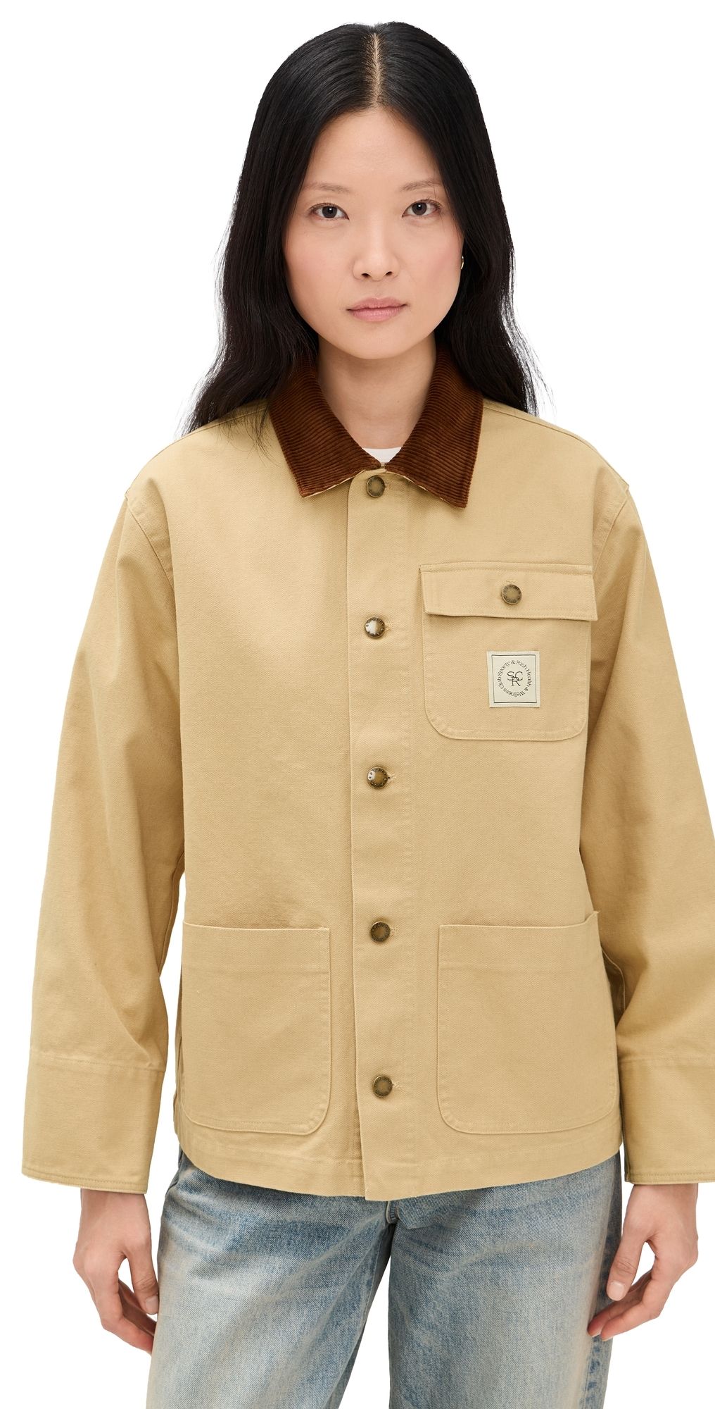 Sporty & Rich SRHWC Painters Jacket Tan M