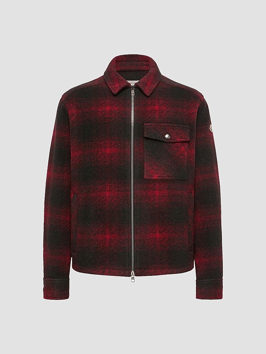 Men's Overshirt in Jersey - Black Red - Size XXL