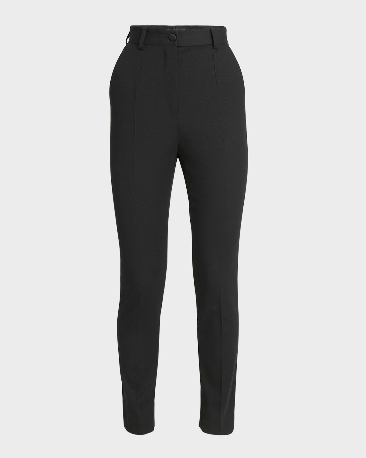 Lana Straight-Leg Gabardine Pants