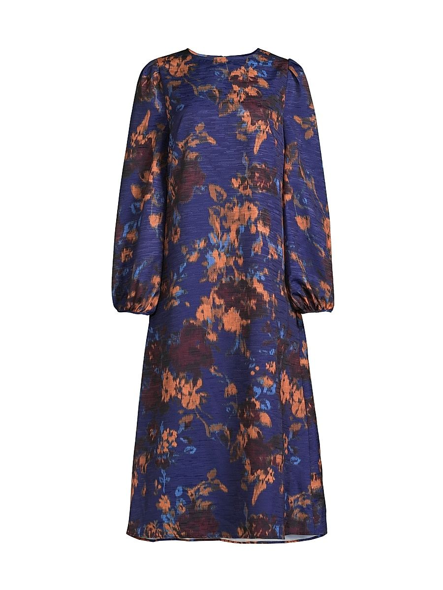 Women's Abstract Woven Maxi Dress - Size XL