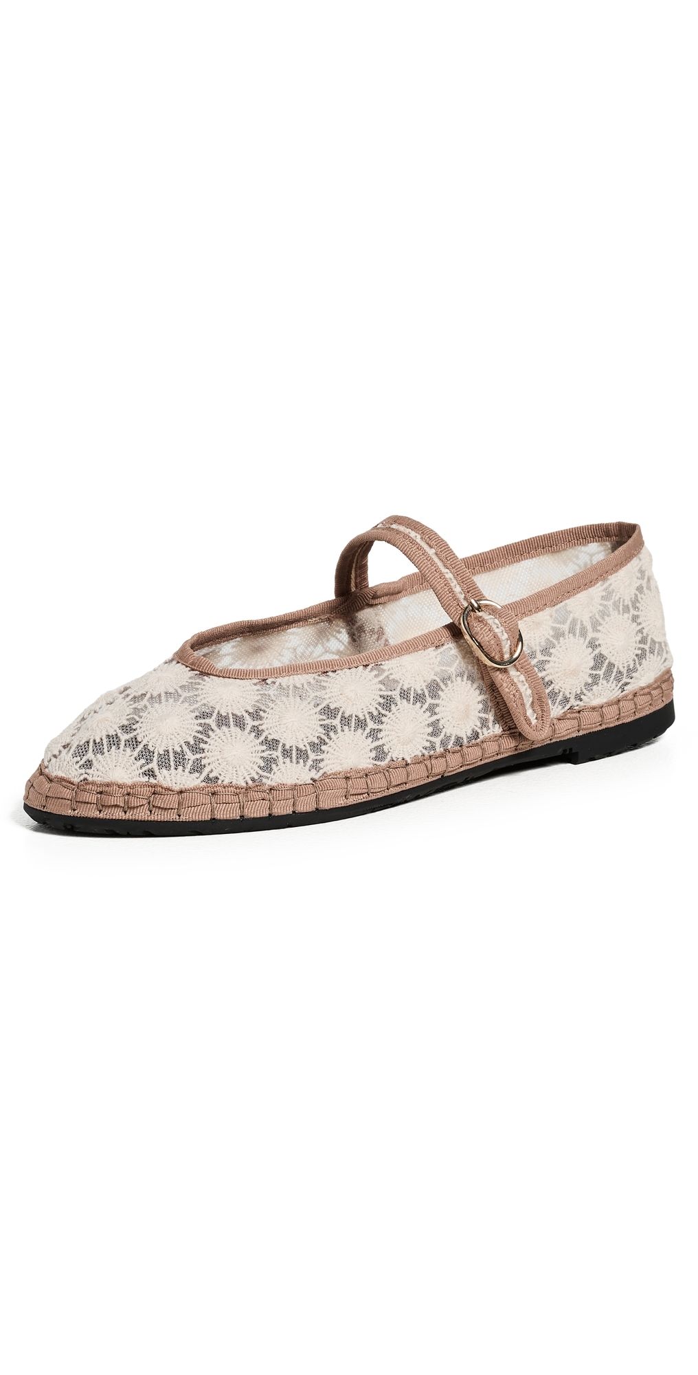 Flabelus Pierre Embroidered Flats Sunflower 39