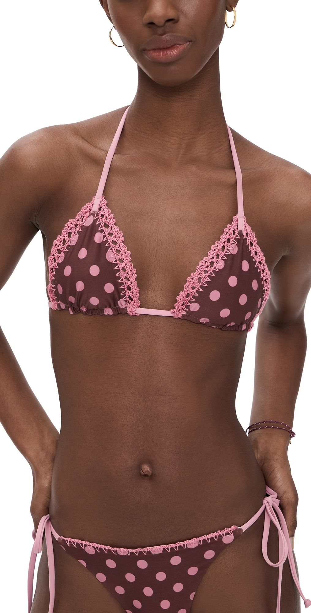 LSPACE Samba Bikini Top Alotta Polka Dot S